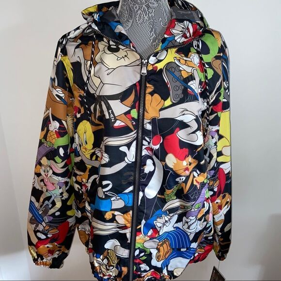 Looney Tunes X Members Only character pattern windbreaker jacket - NWT - Picture 13 of 16